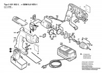 Bosch 0 601 932 627 Gbm 9,6 Ves-1 Cordless Drill 9.6 V / Eu Spare Parts